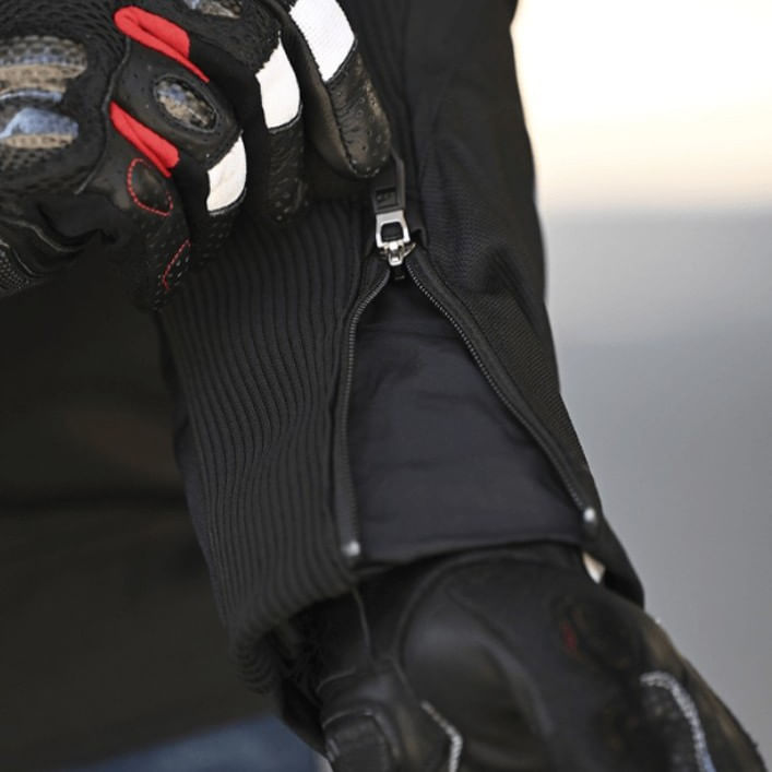 Campera LS2 Apex Hombre Negro / Rojo